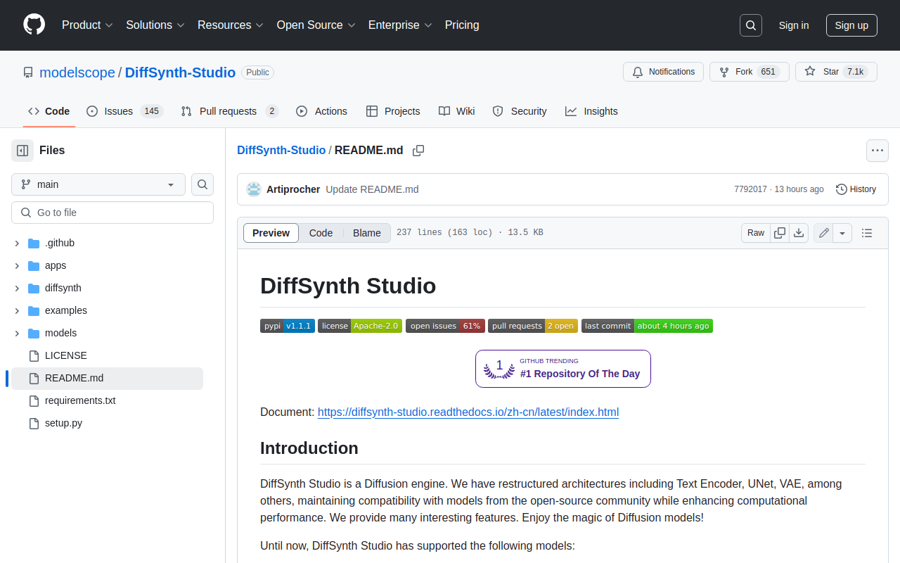 Repository Screenshot