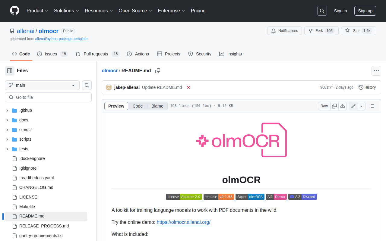 Repository Screenshot